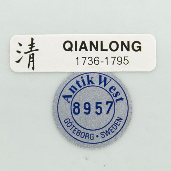 A large blue and white charger, Qing dynasty, Qianlong (1736-95).