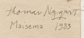 Thomas Nyqvist, a tergo signed and dated 1983.