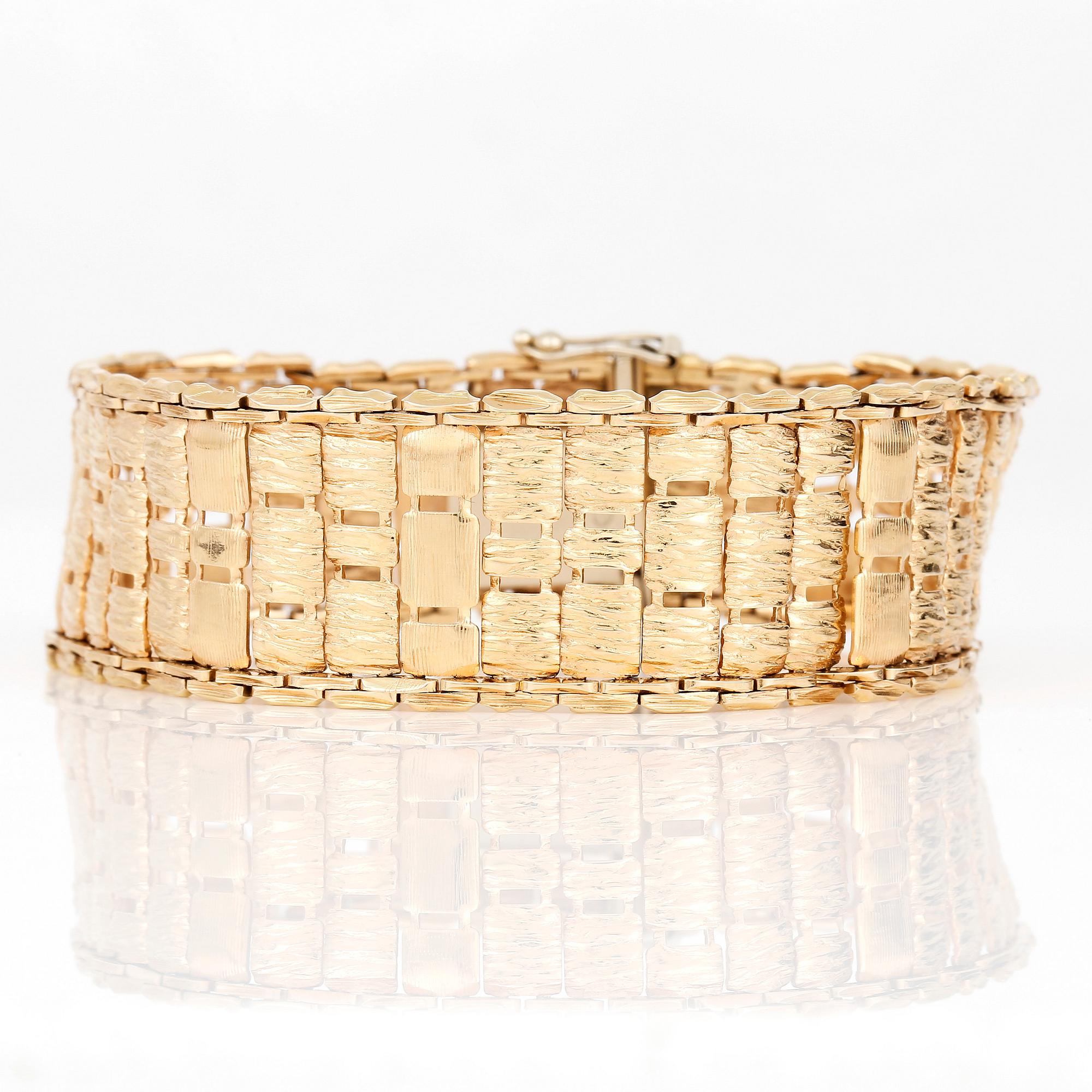 ARMBAND, 18K guld, 1900-talets andra hälft.