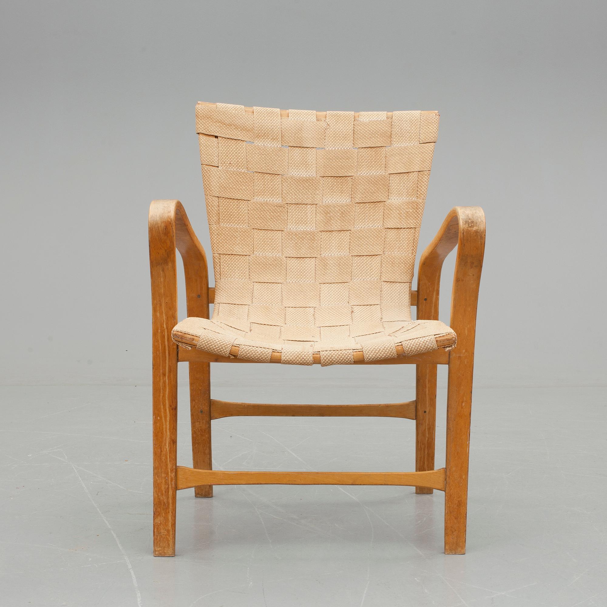 FÅTÖLJ, "Tösen", Gustaf Axel Berg, Stockholm, 1940-tal.