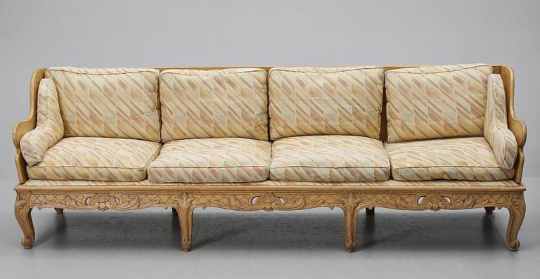 TRÅGSOFFA, rokoko, 1700-tal.