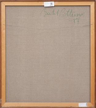 BERTIL PETTERSSON, Olja på duk, monogramsign samt sign a tergo, dat 87.