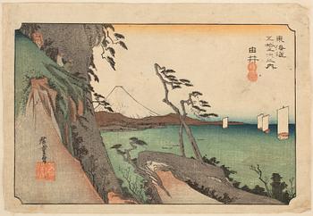 Ando Utagawa Hiroshige, after, woodblock print in colours.