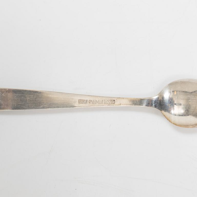Jacob Ängman, coffee spoons, 21 pcs, "Rosenholm", silver, GAB, Stockholm 1960s.