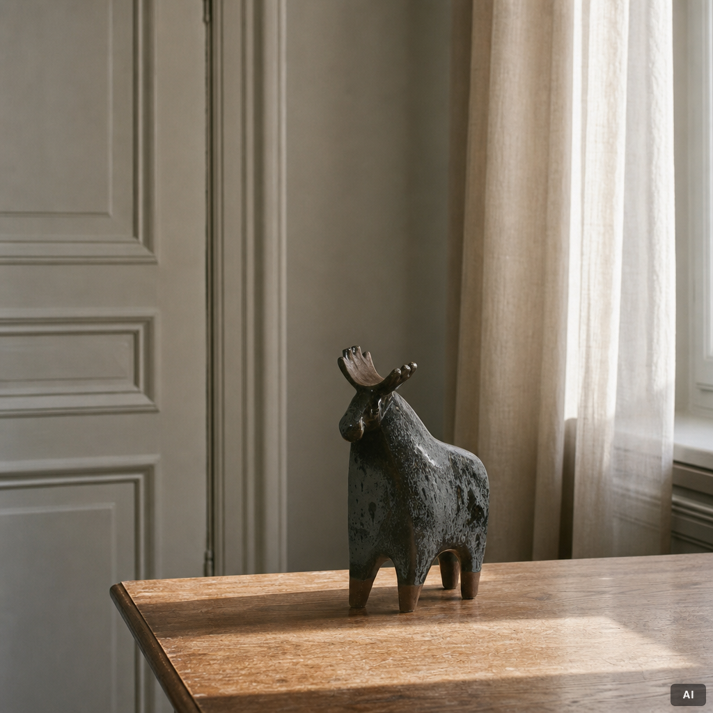 Lisa Larson, A figure, "Älg", Gustavsberg.