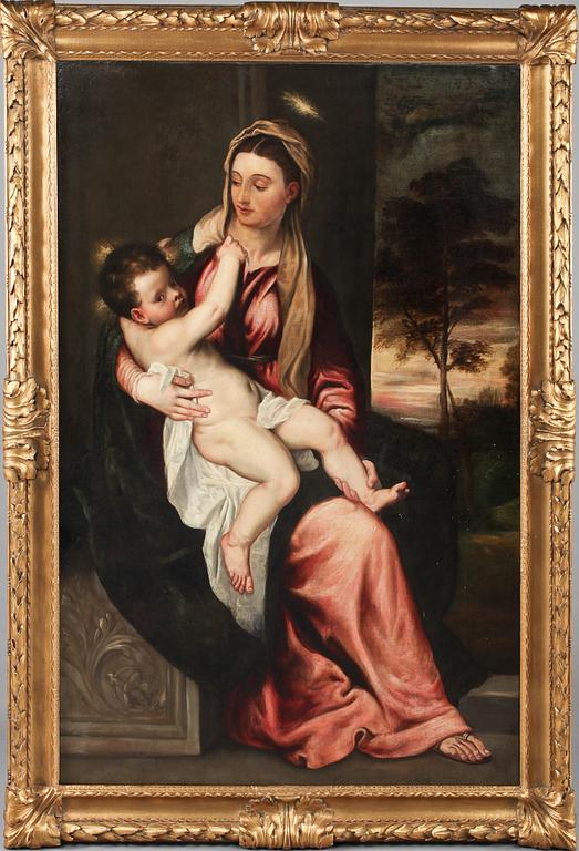 TIZIAN, kopia efter, olja på duk, 1800-tal.
