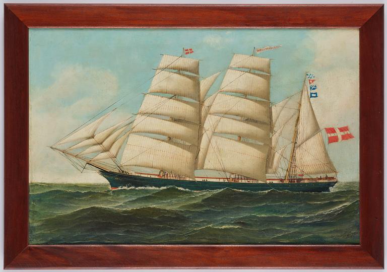 Antonio Jacobsen, the three-masted barque "Doris Brudersen".