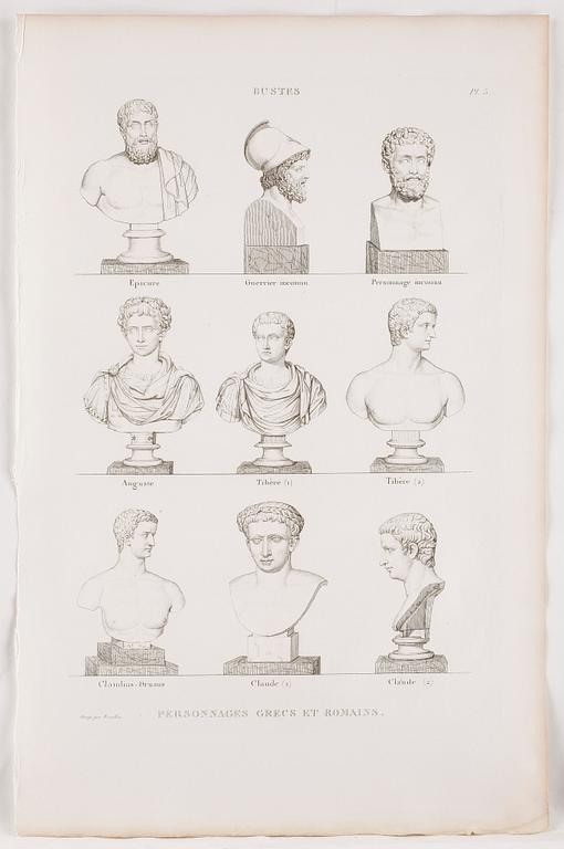 PIERRE BOUILLON, Kopparstick, 2 st, 1800-talets första fjärdedel.