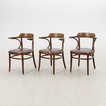 Armchairs 5 pcs Gemla late 20th century.