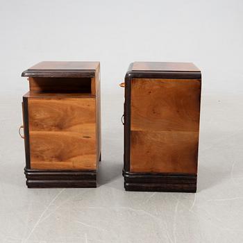 Nightstands, a pair, second half of the 20th century.