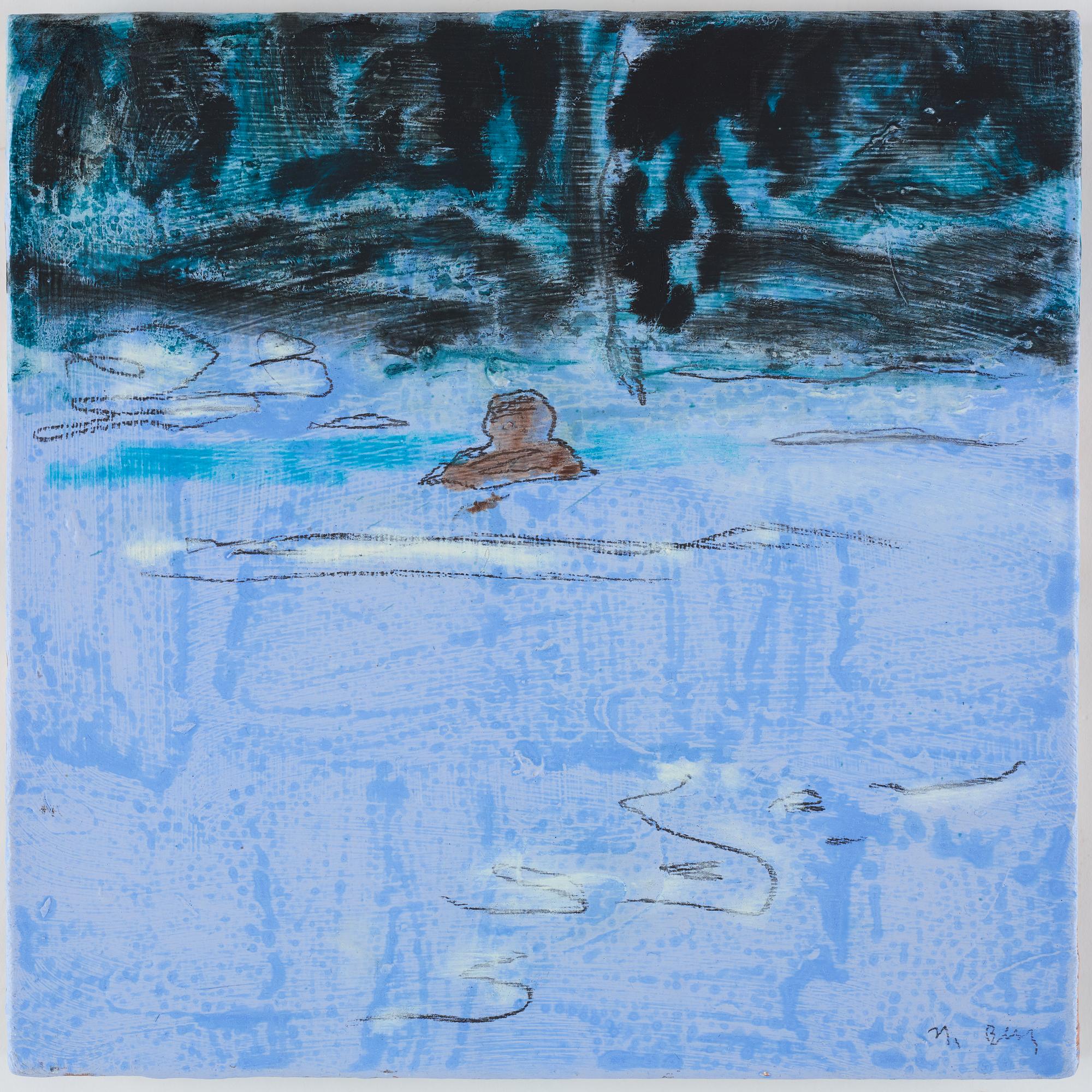 Magnus Berg, blandteknik på duk, signerad. Daterad 2010 a tergo.