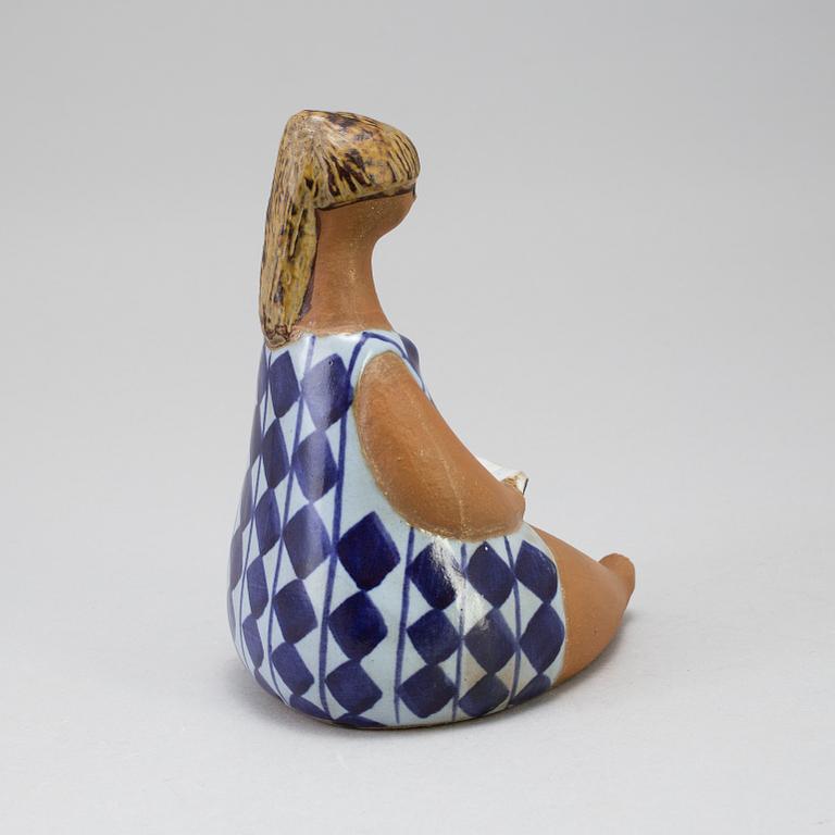 A stoneware figurine by Lisa Larson for Gustavsberg, called "Amalia" and produced from 1958 thru 1973.