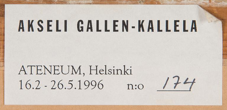 Akseli Gallen-Kallela, "Kullervo Cursing.".