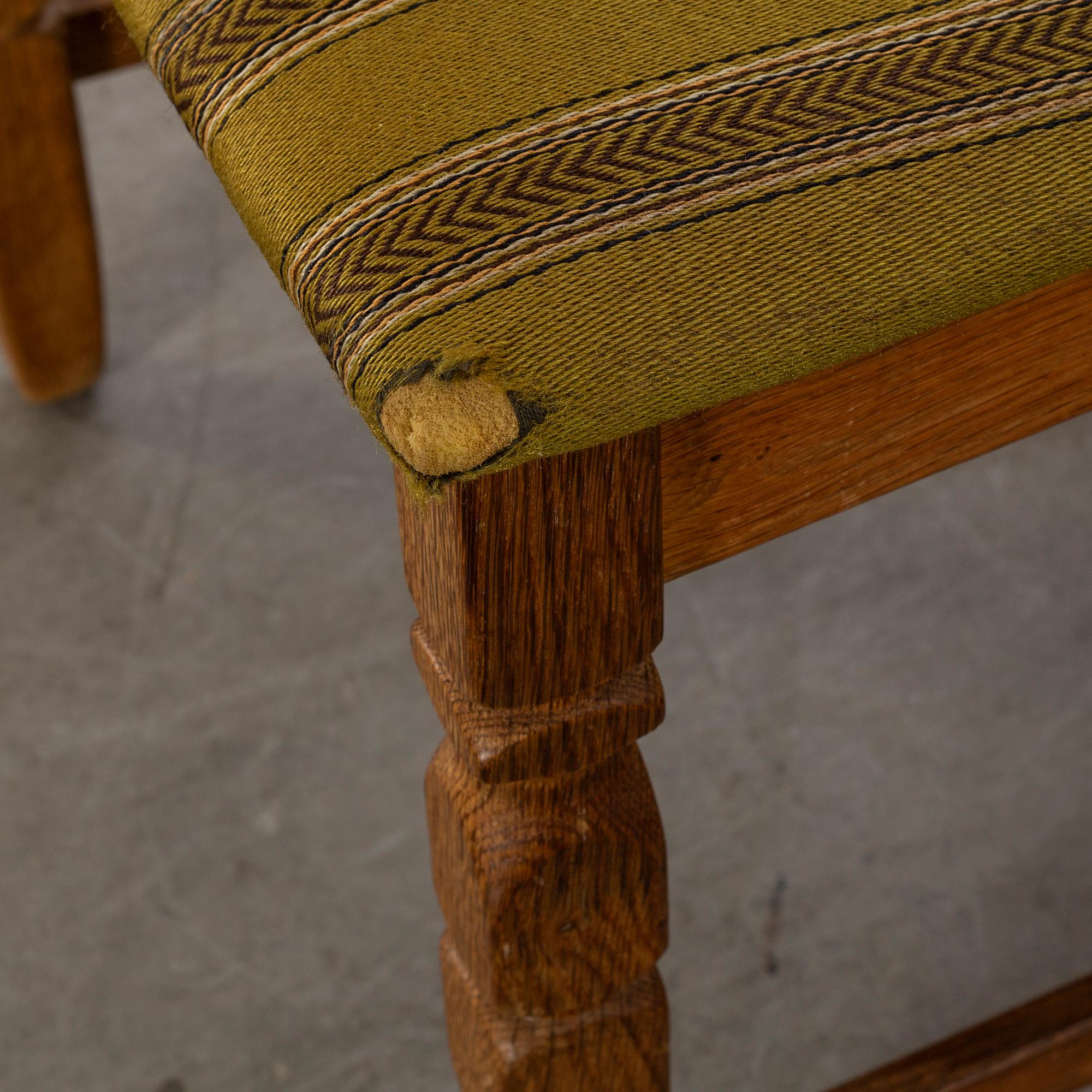 A set of six Danish Henning Kjaerulf chairs, second half of 20th century.