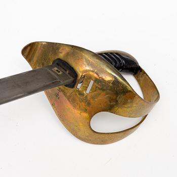 Saber, Swedish, m/1864 for the cavalry, with scabbard.