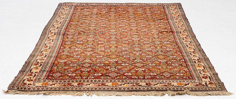 Rug, antique Ardabil probably, approx. 212 x 117 cm.