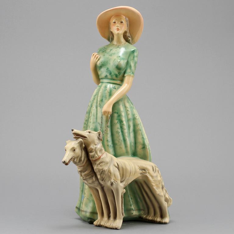 FIGURIN, gips, Bernardi Konstgjuteri, Göteborg, 1900-talets första hälft.