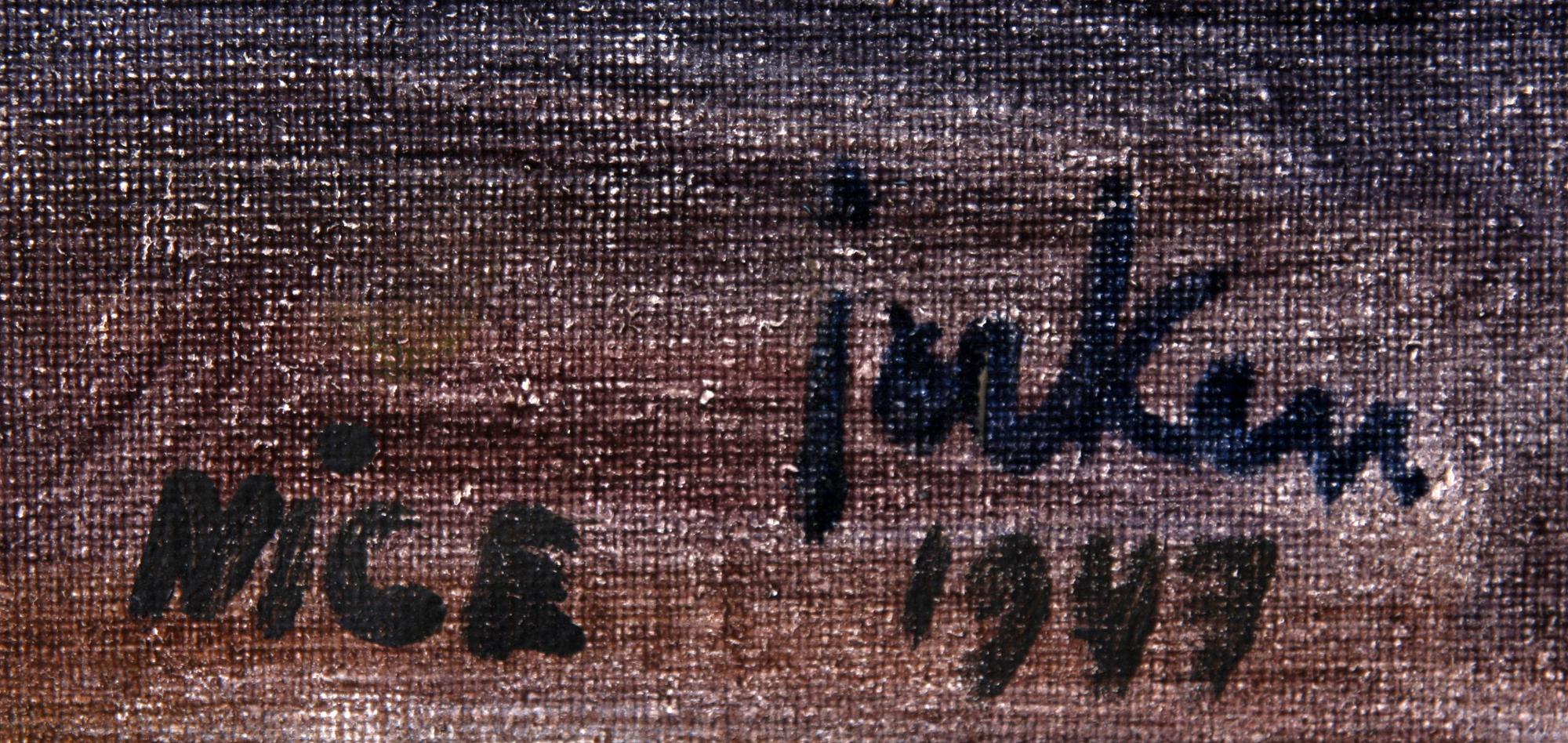 ERIK JERKEN, olja på duk, sign och dat Nice 1947.