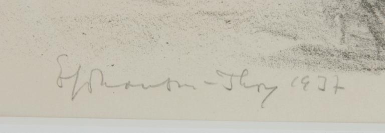 JOHANSSON-THOR, EMIL. Litografi, sign o dat 1937.