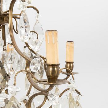 Ljuskrona rokokostil 1900-talets mitt.