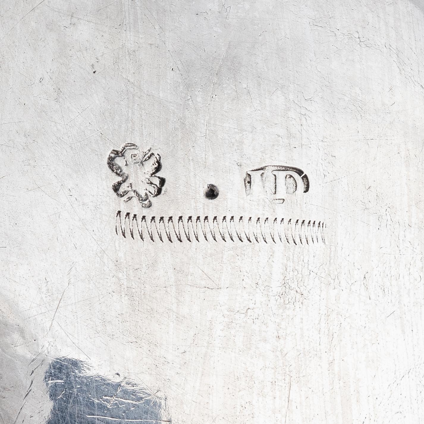 A Swedish 17th century parcel-gilt silver tankard, mark of Johan Dragman Arboga (active 1701-1746).