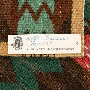 Märta Måås-Fjetterström, a textile, "Täppan", tapestry weave, ca 109 x 53 cm, signed AB MMF.