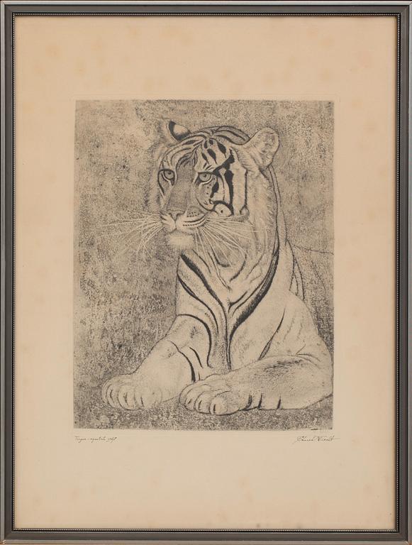 EDUARD WIIRALT, aquatint, signed and dated 1937.