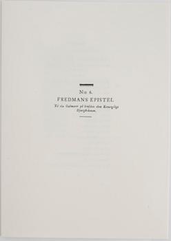 Peter Dahl, "Carl Michael Bellman: Fredmans Epistlar".