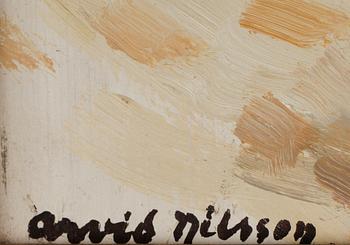 ARVID NILSSON, olja på pannå, sign.