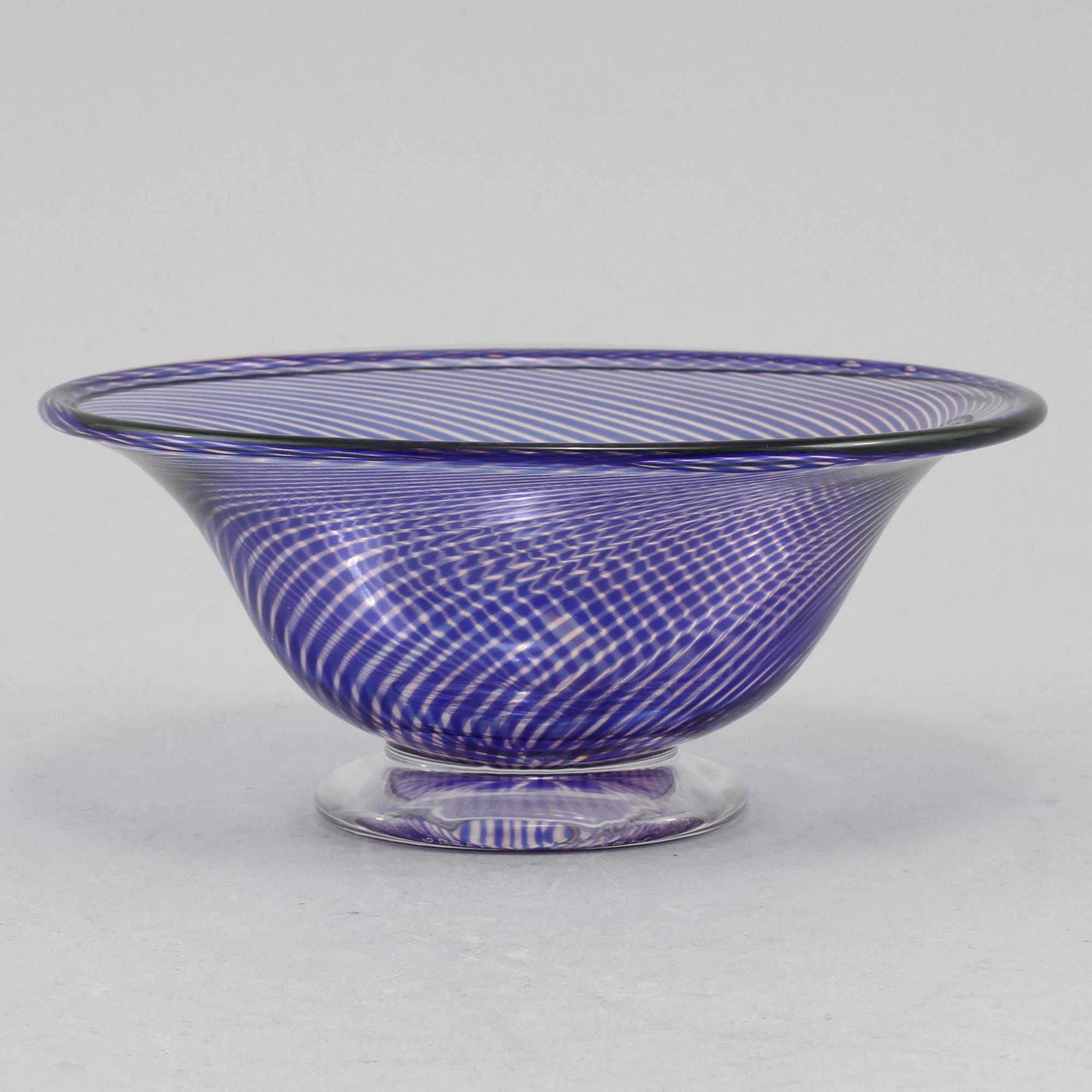 SKÅL, glas, slipgraal, Edward Hald Orrefors, signerad.