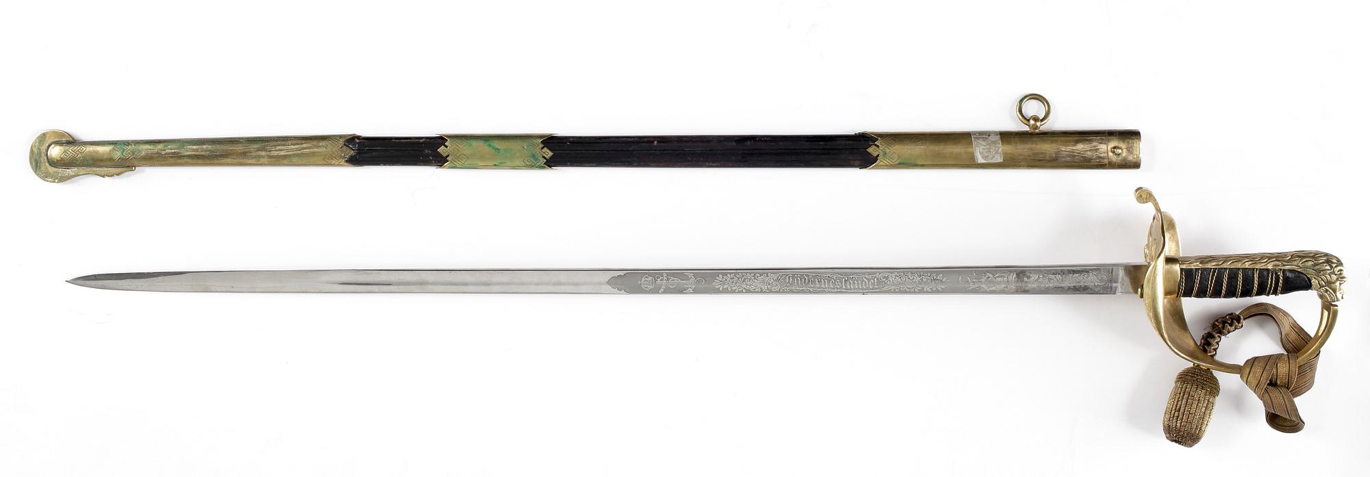 OFFICERSSABEL, flottan, Sverige 1800/1900-tal.