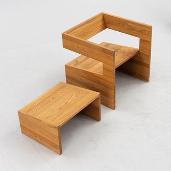 Claesson Koivisto Rune, Claesson Koivisto Rune (Mårten Claesson), unik fåtölj med fotpall, "Cochin Club", 1997.