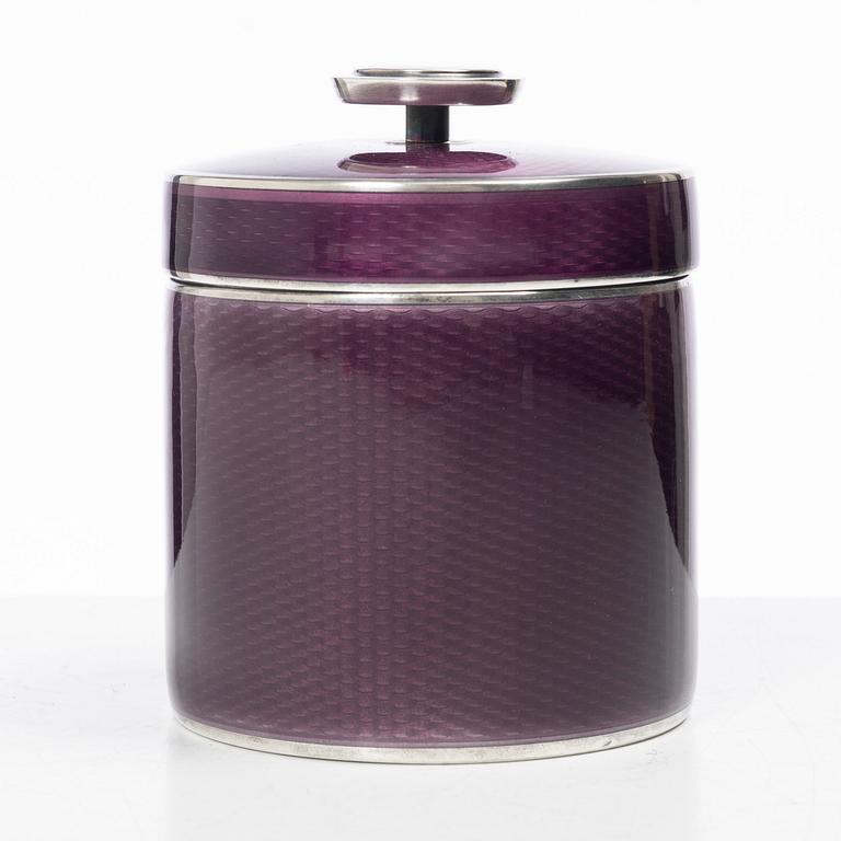 David Andersen, lockask, sterlingsilver och emalj, Norge, 1900-talets mitt.