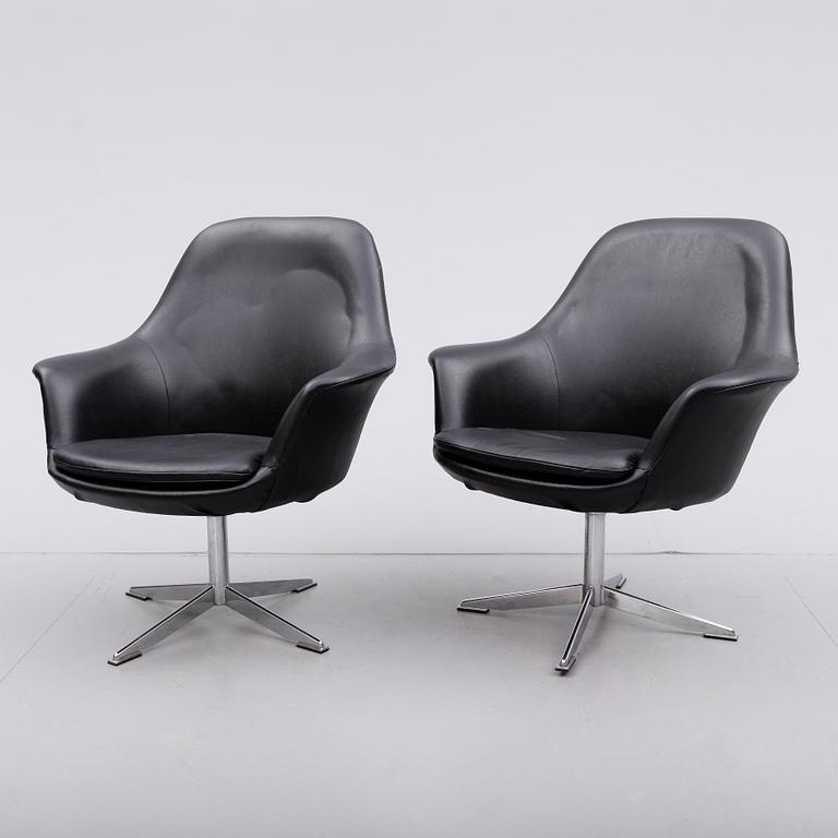 FÅTÖLJER, 1 par, 1960-tal.