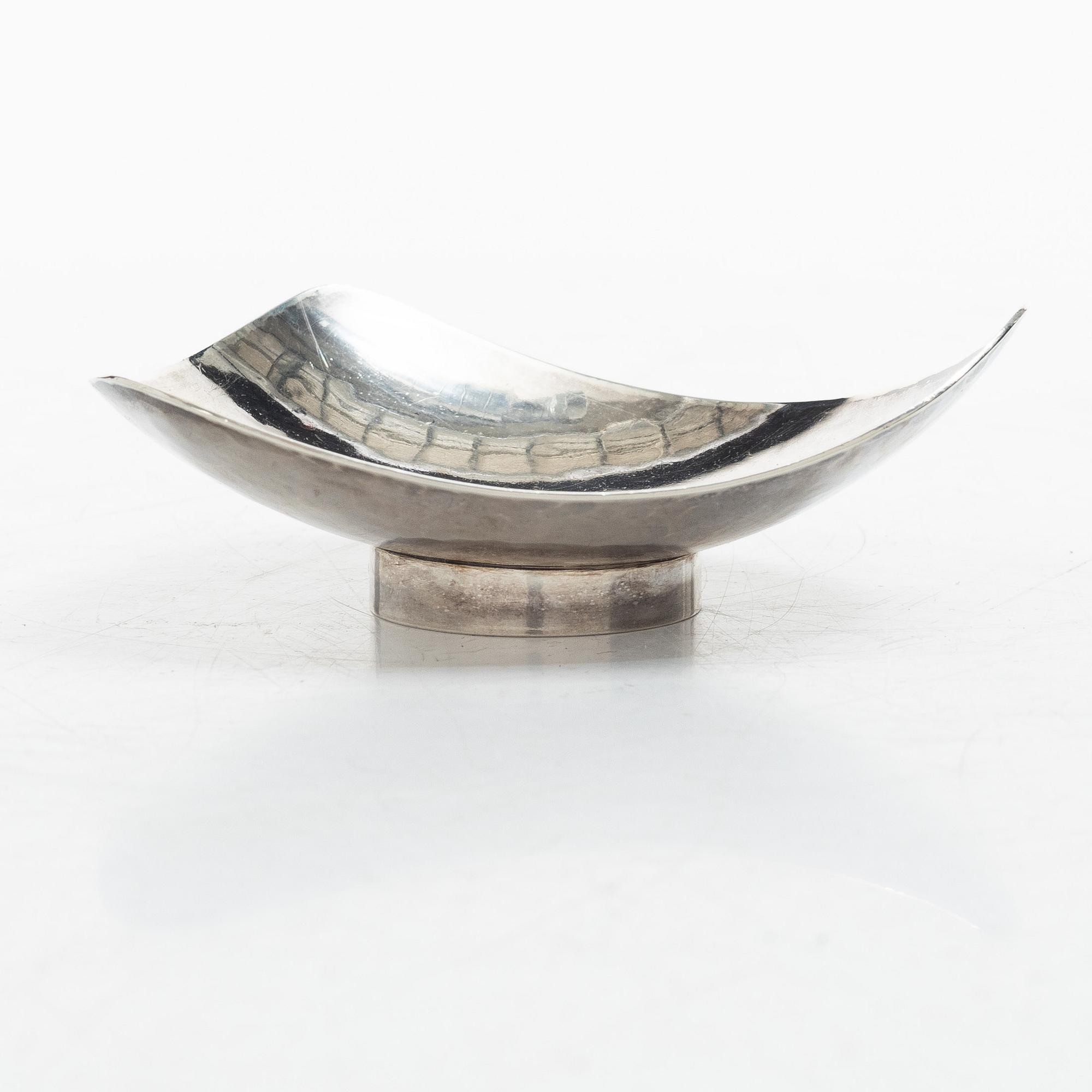 Rey Urban, Ashtray, sterling silver, Stockholm 1956.