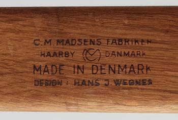 STOLAR, 4 st, Hans J Wegner, CM Madsens Fabriker, Danmark, 1960-tal.
