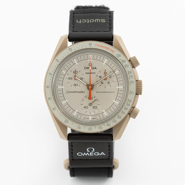 Omega/Swatch, MoonSwatch, "No Reserve", collection of 14 pcs, chronograph, wristwatches, 42 mm.