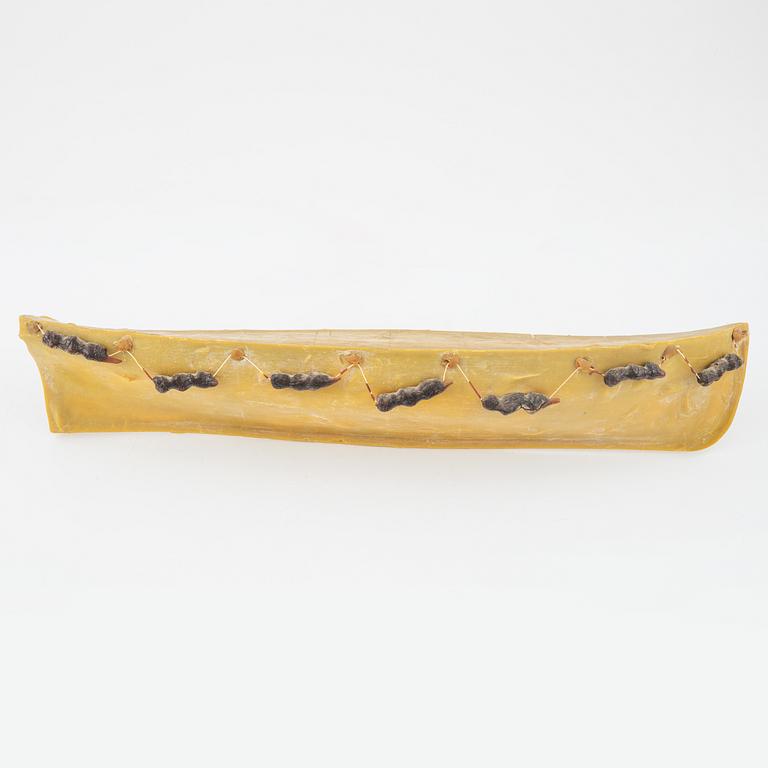 Ulf Rollof, wax and mixed media, signed and dated -90.