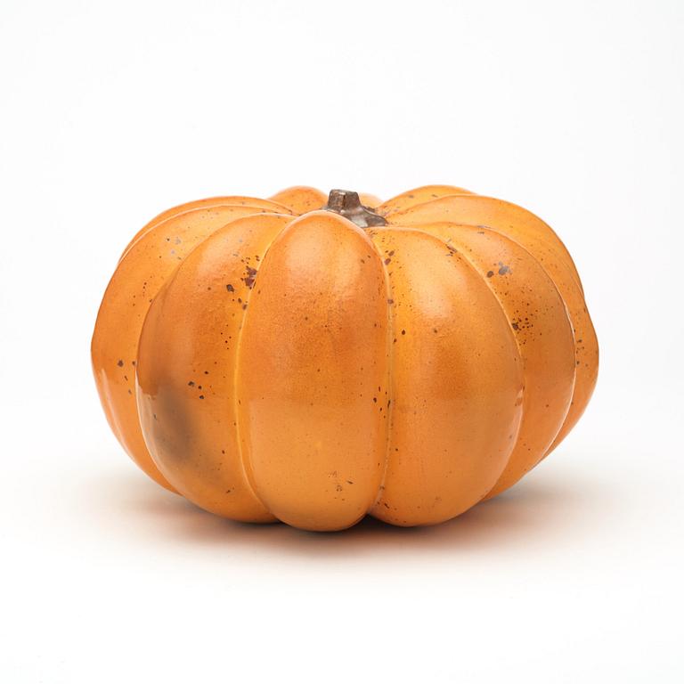 Hans Hedberg, a faience sculpture of a pumpkin, Biot, France.