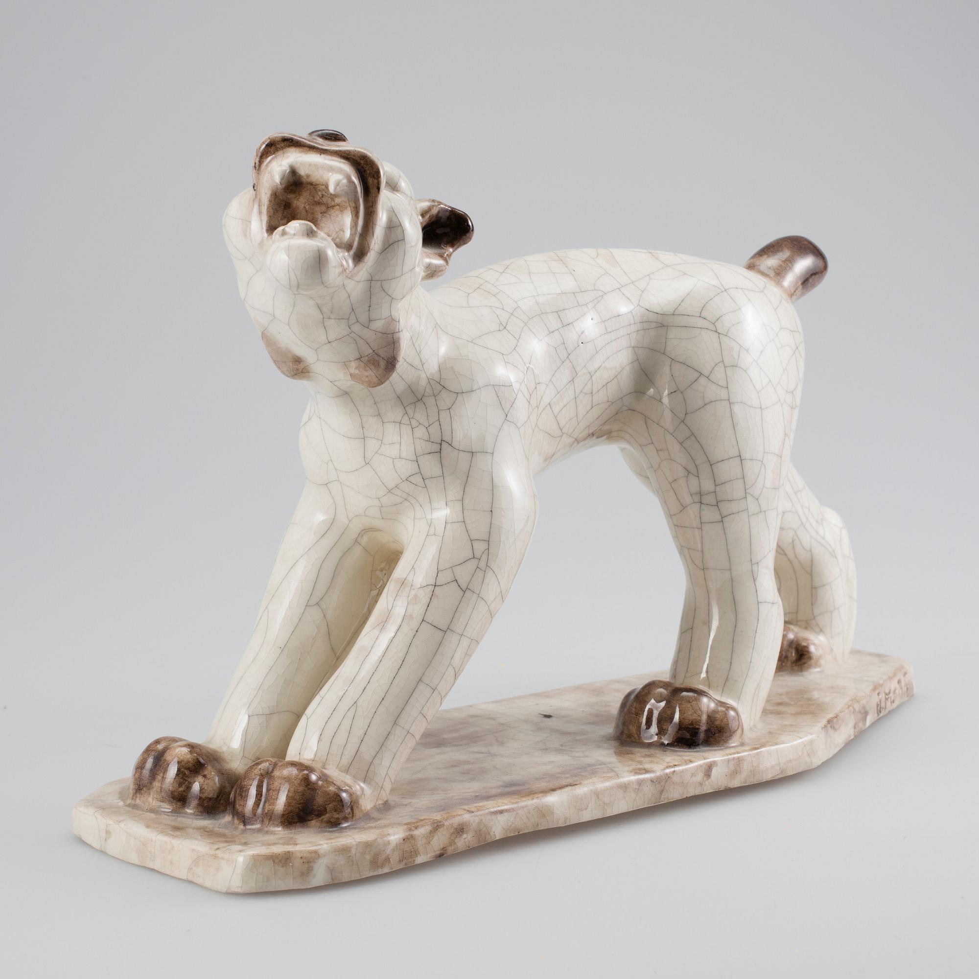 JOSEF MANUEL, skulptur, porslin, signerad och daterad -35.