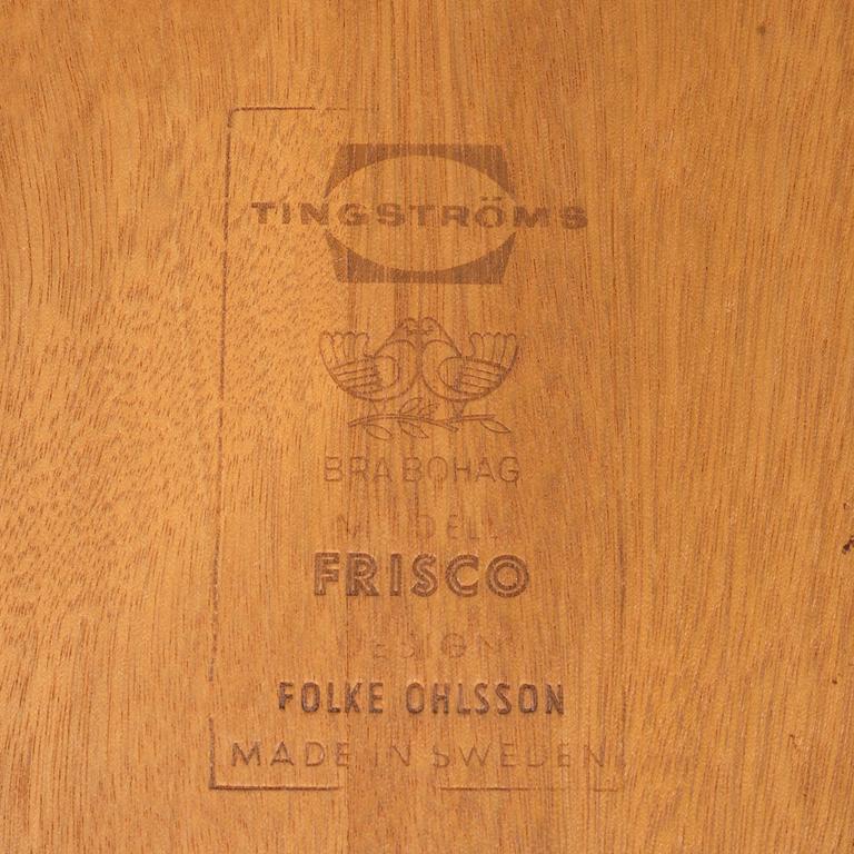 FOLKE OHLSSON, soffbord, "Frisco", Bra Bohag, Tingströms, 1960-tal.