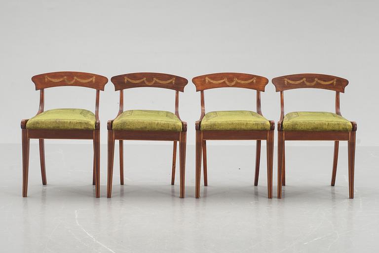 STOLAR, 4 stycken 1800-talets senare del.