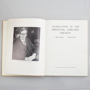 12 books, "Transactions of the Oriental Ceramic Society" and "The Selected Porcelains from the Collections of the Pa...