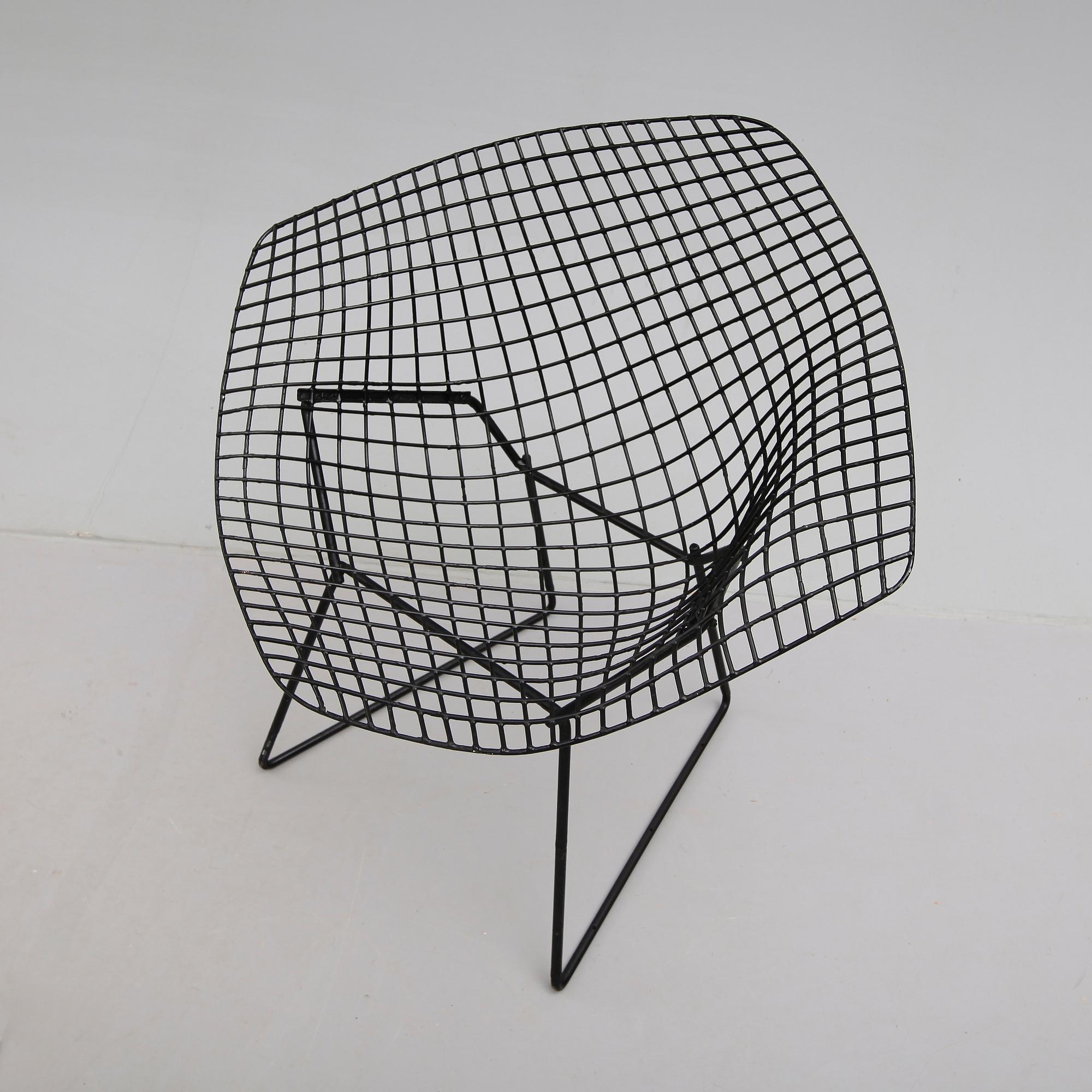 FÅTÖLJ, "Diamond Chair", Harry Bertoia, 1900-talets andra hälft.