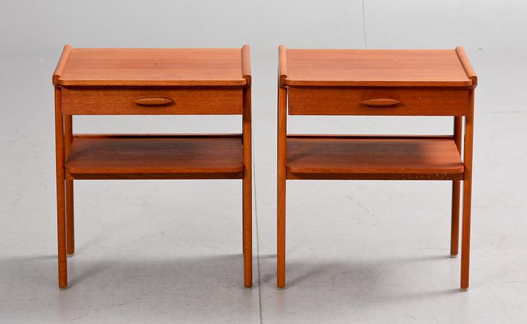 NATTYGSBORD, ett par, 1950-tal.