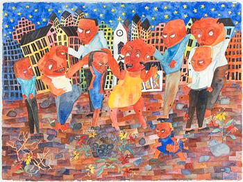 Renate Bauer, Vid kyrkan.