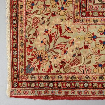 A CARPET, a semi-antique Kashan Dabir, ca 294 x 206 cm.