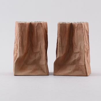 VASER, 2 st, porslin, Tapio Wirkkala, Studio-Linie, Rosenthal.
