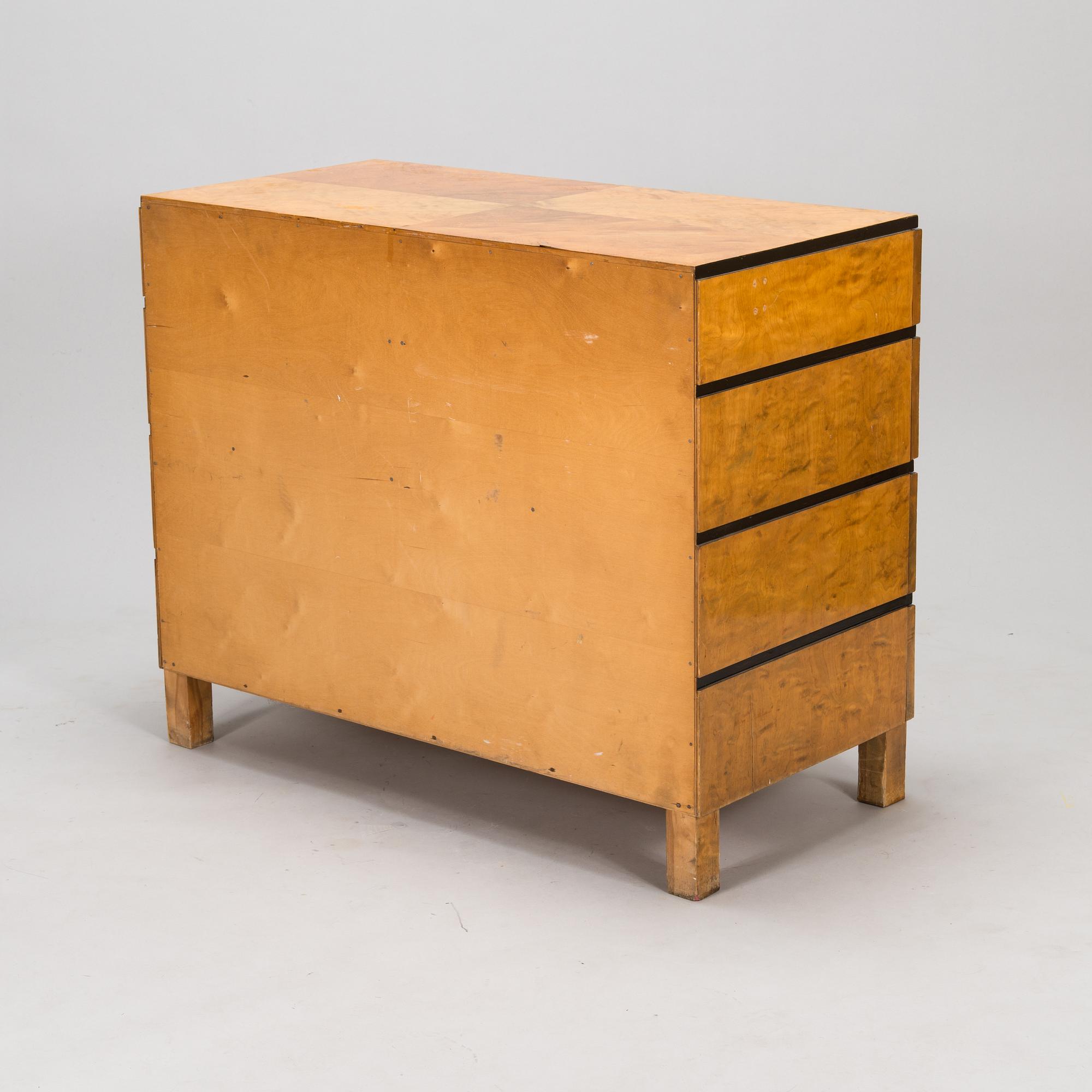 A 1930s chest of drawers.