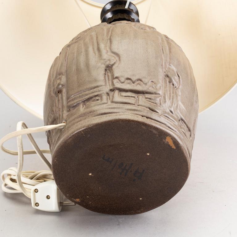 BORDSLAMPA, stengods, Åke Holm.